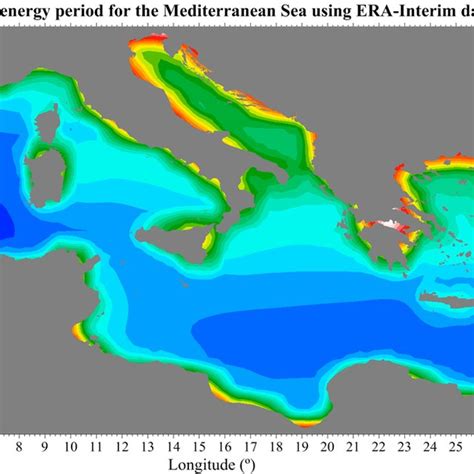 Bathymetric map of the Mediterranean Sea (depth range 0–200 m). Data ...