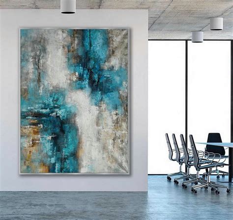 Texture Abstract Oversize Modern Contemporary Canvas wall Art Hand Made ...