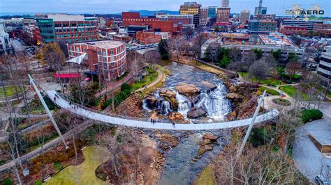 Greenville, SC Falls Park / Liberty Bridge 12/2017 | Liberty bridge ...