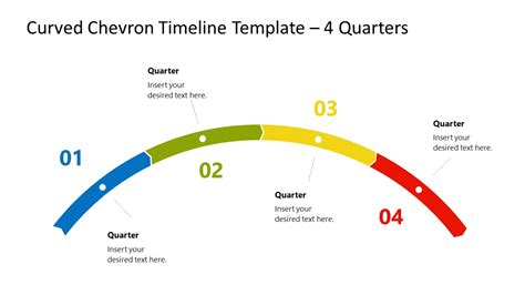 Curved Chevron Timeline Template for PowerPoint