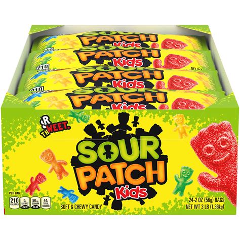 Buy SOUR PATCH KIDS Soft & Chewy Candy, 2 Ounce (Pack of 24) Online at ...