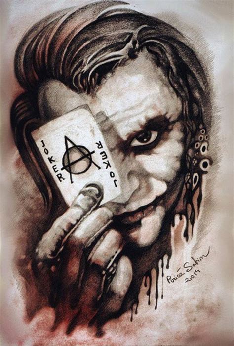 Joker Drawing by Pirica Sabin | Saatchi Art