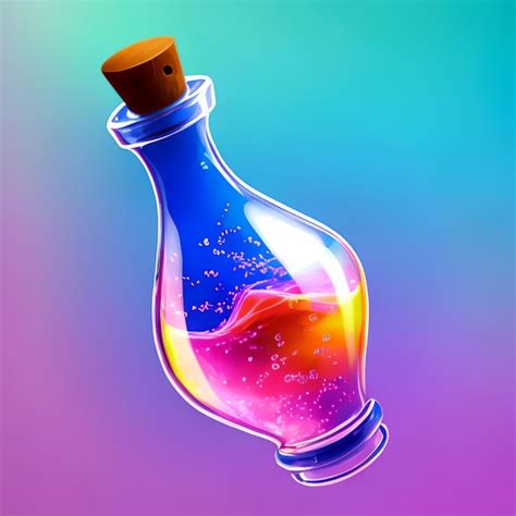 Premium AI Image | Colorful bottle model for game ideas