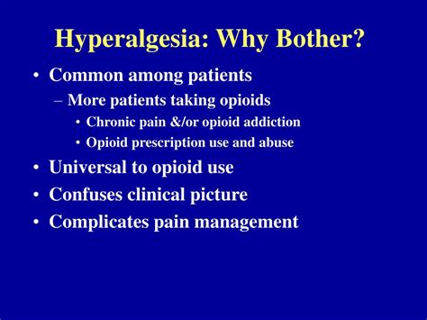 PPT - Opioid Induced Hyperalgesia PowerPoint Presentation, free ...