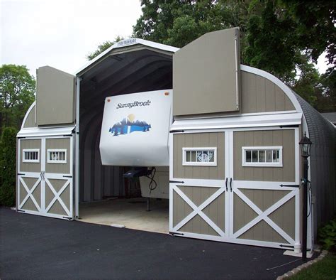 Metal rv garages prefab steel motorhome garage kits – Artofit