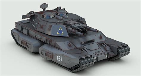 Futuristic Heavy Tank 3D Model $199 - .3ds .fbx .max .obj - Free3D