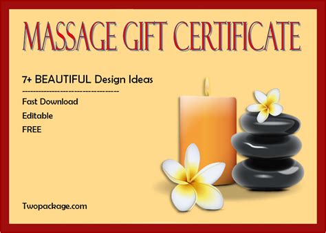 Free Spa Gift Certificate Printable Templates [Updated in October 2021]