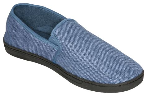 Deluxe Comfort Men's Memory Foam Slipper, Size 9-10 – Soft Linen 120D ...