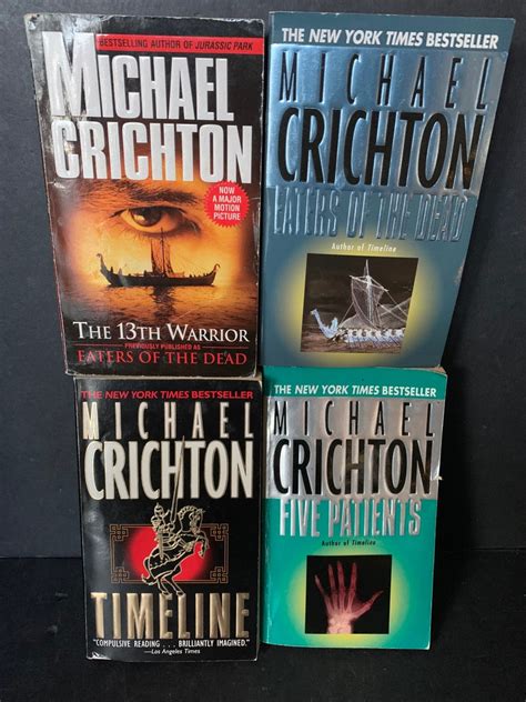 Michael Crichton Books Choose Your Title - Etsy