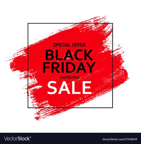 Black friday sale banner template Royalty Free Vector Image