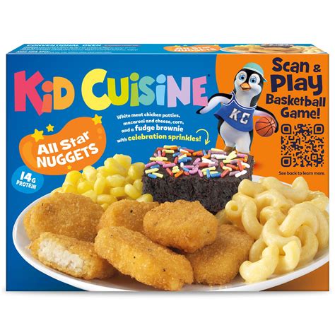 Kid Cuisine Chicken Nuggets Macaroni And Cheese, Corn & Brownie Frozen ...