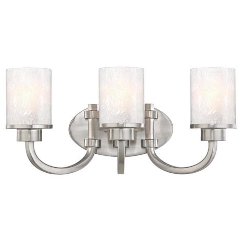 Westinghouse Ramsgate 3-Light Brushed Nickel Wall Mount Bath Light ...