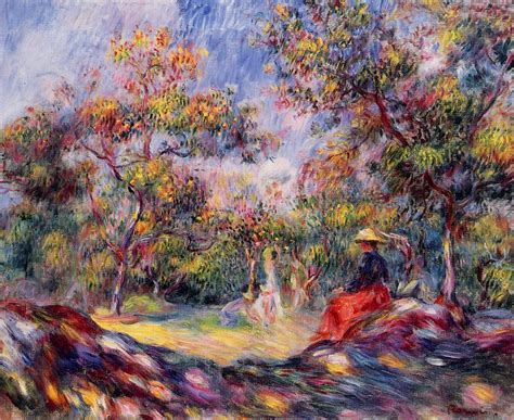 Woman in a Landscape - Pierre-Auguste Renoir - WikiArt.org