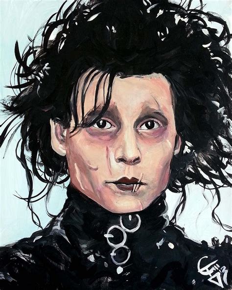 Edward Scissorhands Painting by Tom Carlton | Fine Art America