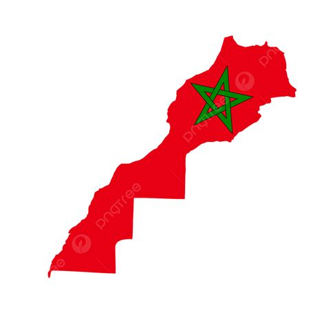 Morocco Map With The Flag Inside, Flag, Morocco, Contour PNG ...