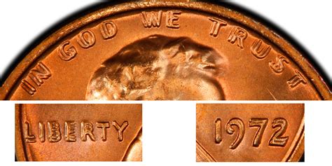 1972 1C Doubled Die Obverse, RD (Regular Strike) Lincoln Cent (Modern ...