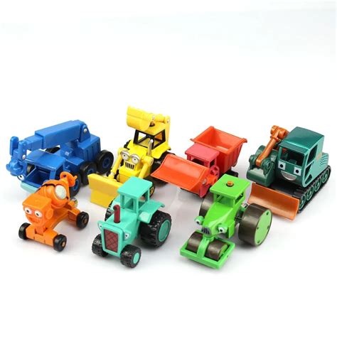 BOB THE BUILDER DIECAST TOYS 7 VEHICLES LOT SCOOP LOFTY ROLRY MUCK ...