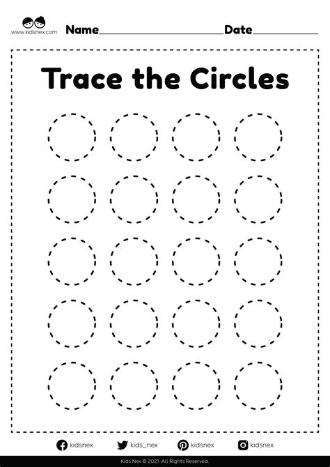 Circle Shape Worksheet - Free Printable