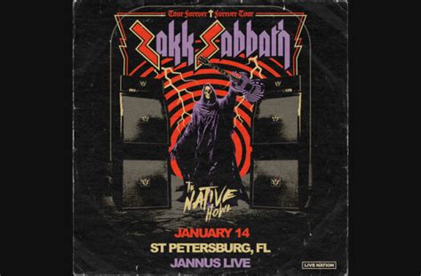 GIVEAWAY — Zakk Sabbath w/ The Native Howl at Jannus Live (Jan 14, 2024 ...