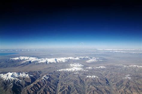 Flying over Mountains stock photo. Image of peaks, pilot - 88639208