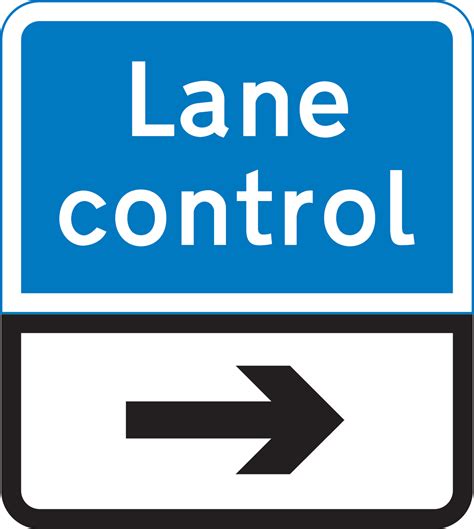 Lane control sign - Theory Test