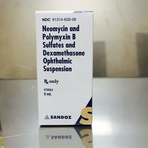 Neomycin, Polymyxin B Sulfate, Dexamethasone Ophthalmic Solution