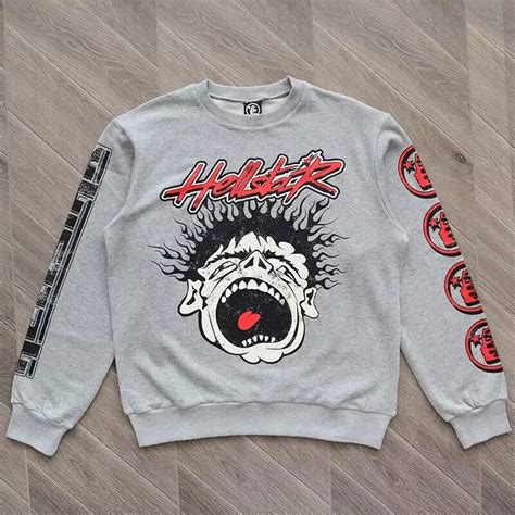 Hellstar Hoodie Crewneck Printed Cotton High Street Men's And Women's ...