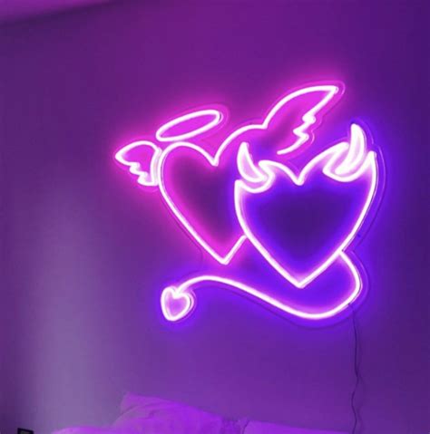 Neon Lights Neon Edgy Purple Aesthetic Wallpaper - Download Free Mock-up