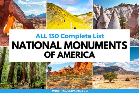 Ultimate List of National Monuments (Alphabetical + By State) USA