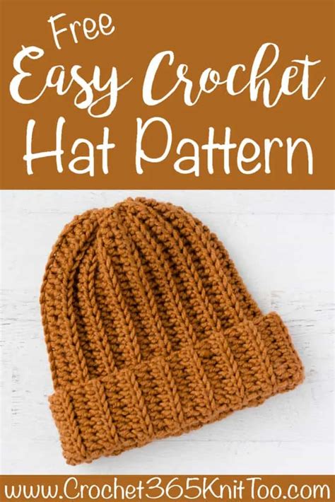 Ribbed Wonder: An Easy Crochet Hat - Crochet 365 Knit Too