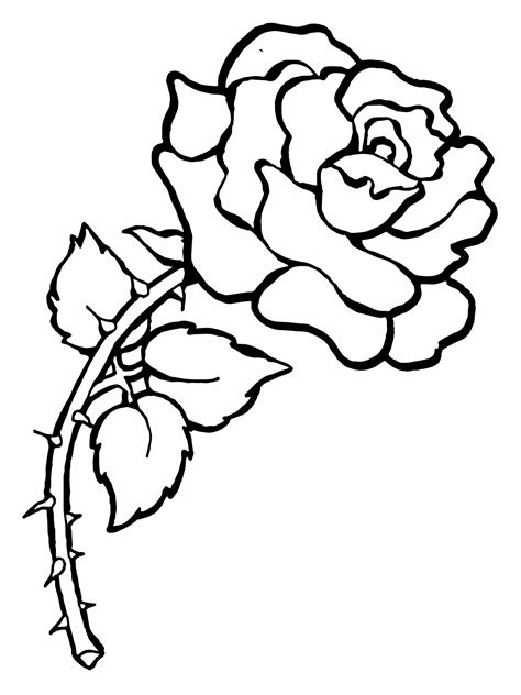 Free Printable Roses Coloring Pages For Kids