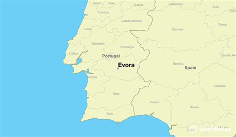 Where is Evora, Portugal? / Evora, Evora Map - WorldAtlas.com