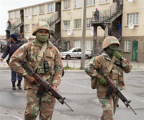 The South African army continue their first week of urban deployment to ...