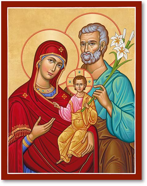 Icons of Christ: Holy Family, Portrait Style Icon | Monastery Icons