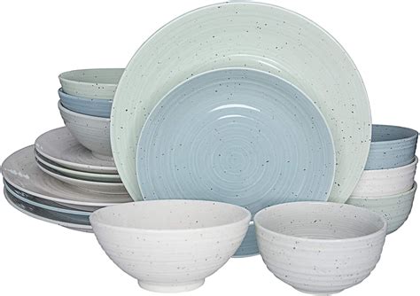 Siterra Modern Farmhouse Stoneware Everyday Dinnerware Set