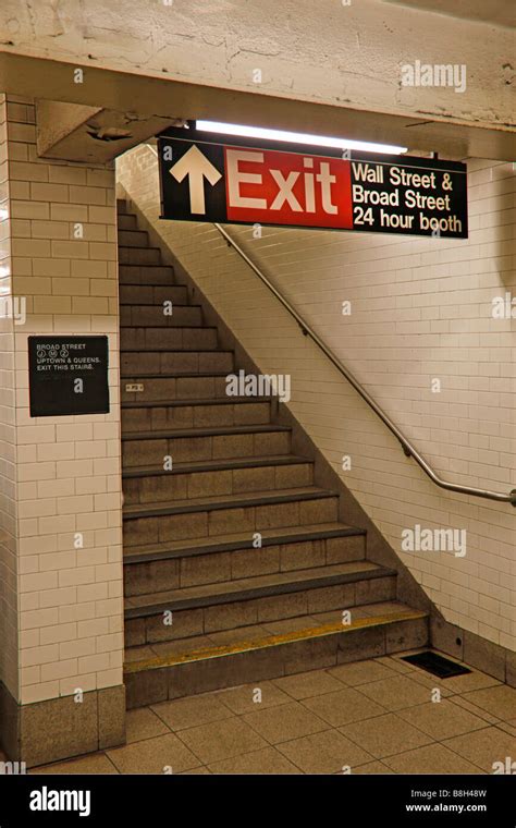 Wall street subway station New York City Stock Photo - Alamy