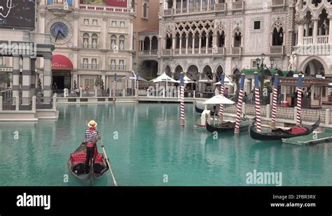 Gondola ride at the Venetian hotel and casino Las Vegas 4k Stock Video ...