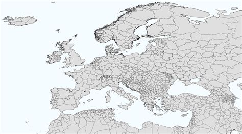 Blank Map Of Europe With States