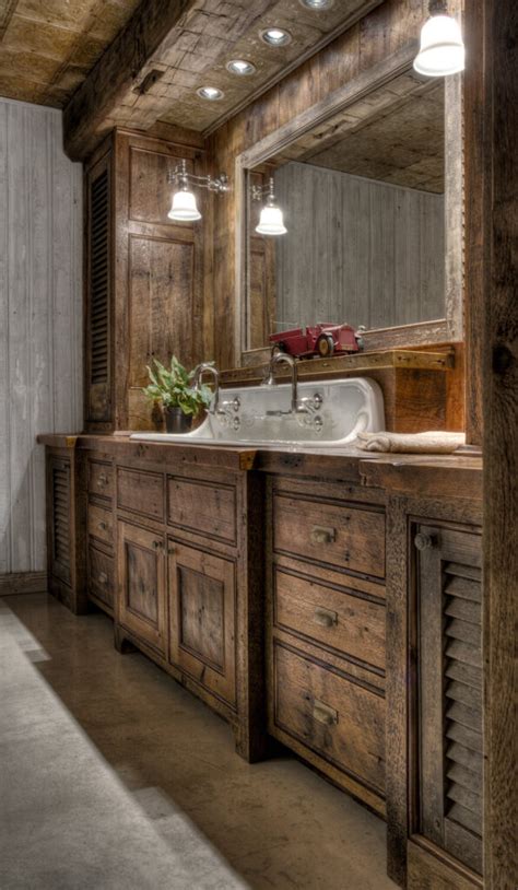 35 Best Rustic Bathroom Vanity Ideas and Designs for 2024