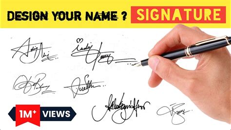 ️ How To Design Your Own Amazing Signature | How To Create Your Own ...