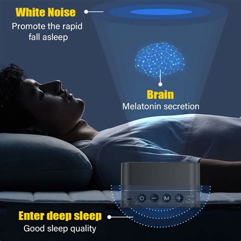 White noise sleep instrument machine 6 soothing natural sounds sleep ...