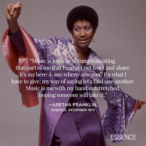 Aretha Franklin quote Queen's Sister, Rock Quotes, Im Thinking About ...