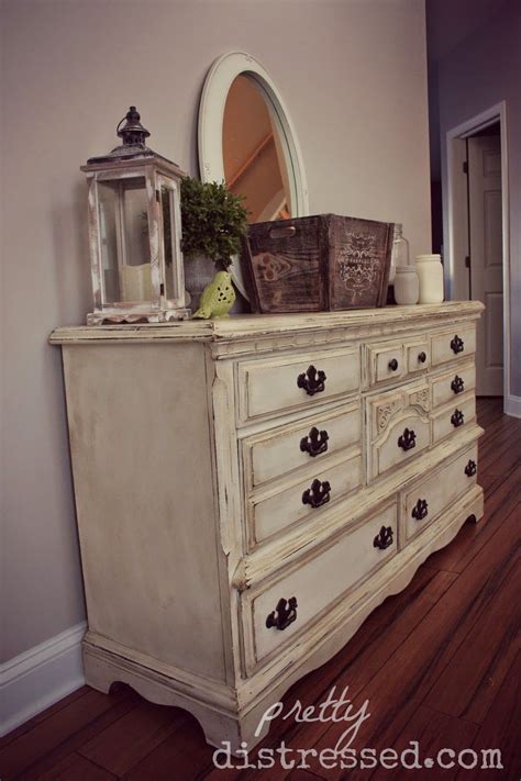 Distressed White Bedroom Furniture / Rustic Vintage Distressed White ...