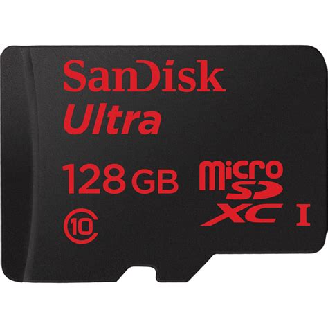 SanDisk 128GB microSDXC Memory Card Ultra SDSQUNC-128G-AN6IA B&H