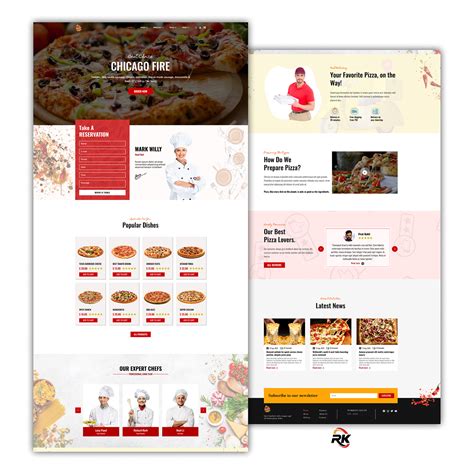 PIZZA WEBSITE :: Behance