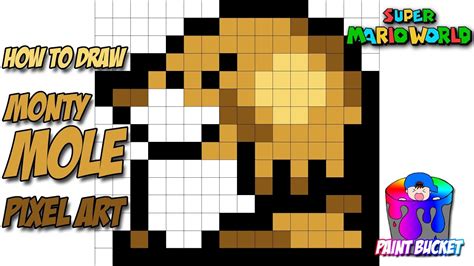 Super Mario World Monty Mole Pixel Art Maker | The Best Porn Website