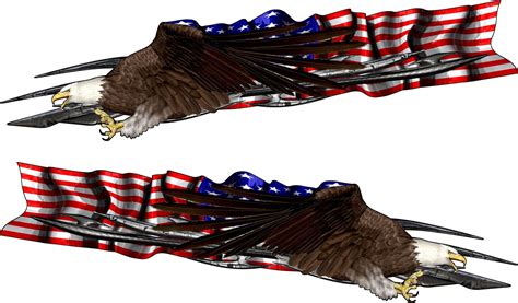 American Flag Bald Eagle Truck Decal | Xtreme Digital GraphiX