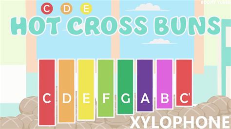 Hot Cross Buns - XYLOPHONE - YouTube