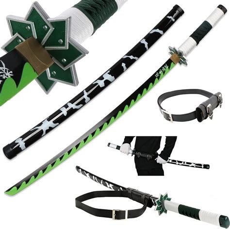 Buy Bamboo Demon Slayer Sword Cosplay, Katana Sword Samurai Anime ...