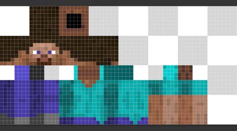 Steve Minecraft Skin Template - Printable Word Searches